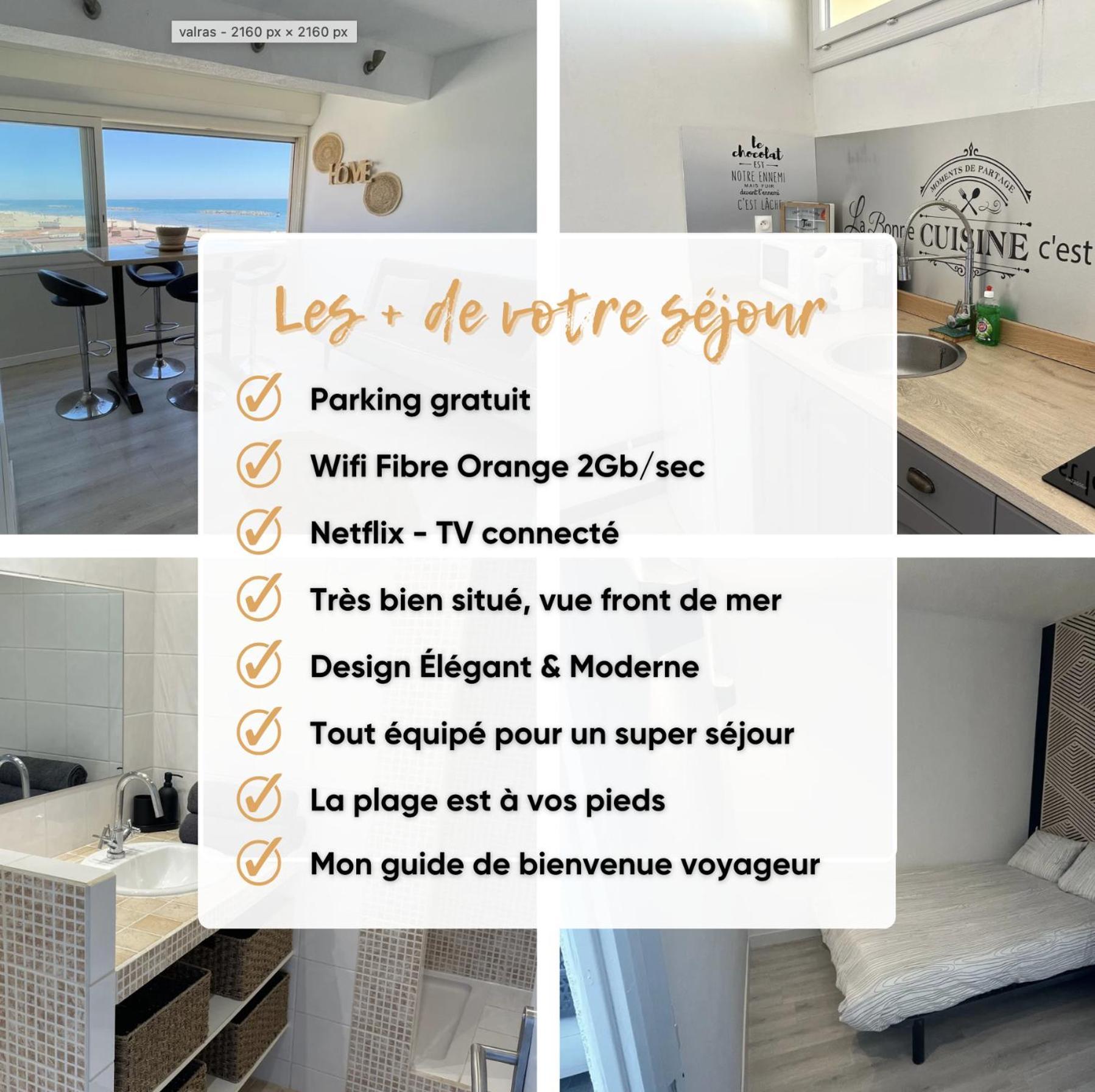 Superbe Appartement Vue Sur Mer Valras-Plage Exteriér fotografie